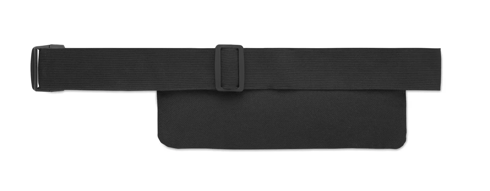 RPET Waist Bag Moderate with Zippered Pocket 24X9.5 cm MO2945 — Black