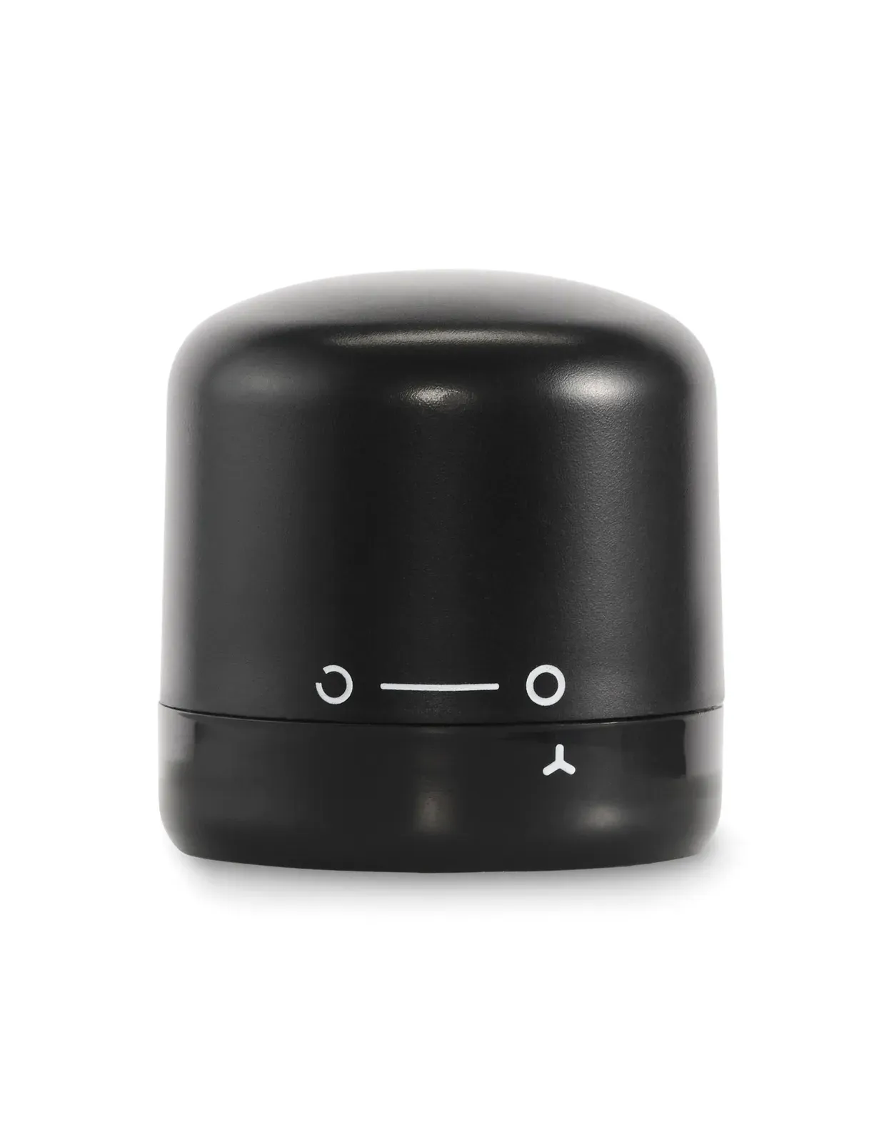 Stopy – Bottle Stopper Made of Recycled ABS for Sparkling Wine Bottles; Features a Turning Lock Mechanism and Leak-Free — Black
