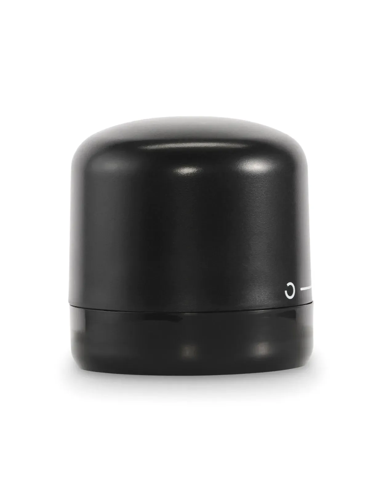 Stopy – Bottle Stopper Made of Recycled ABS for Sparkling Wine Bottles; Features a Turning Lock Mechanism and Leak-Free — Black