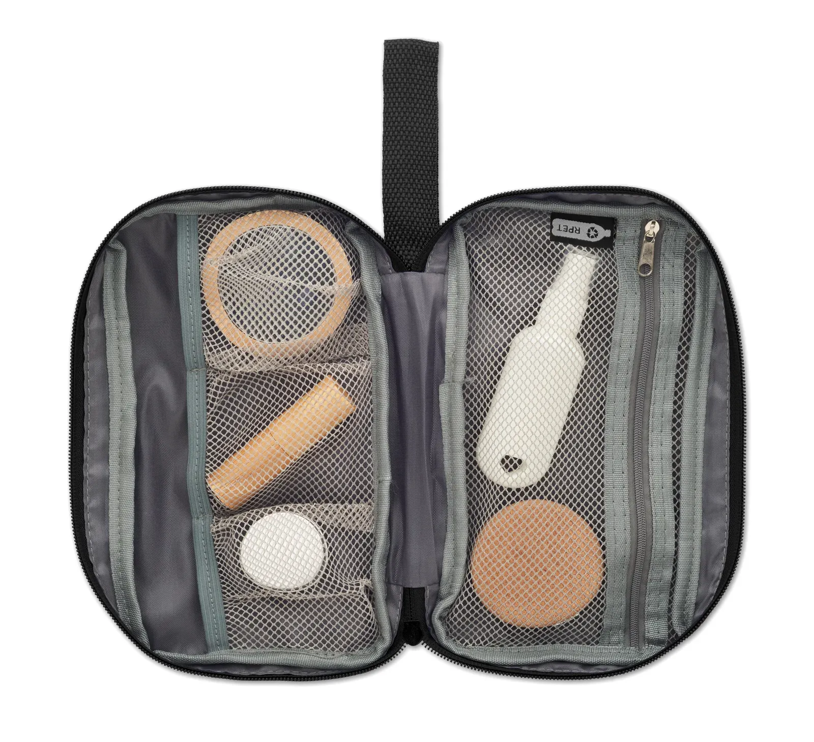 Vanit RPET Toiletry Bag 600D PU Coating — Black