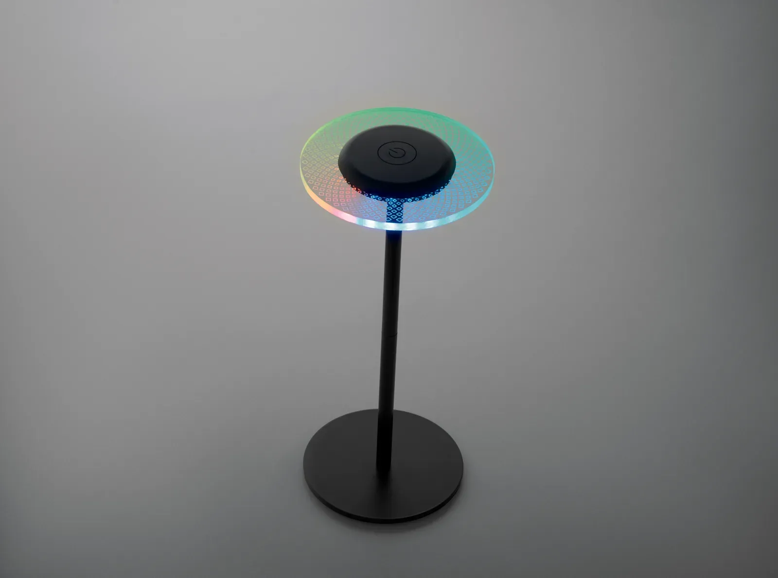 Lounge – Light-Up LED Memoboard with Color-Changing Light and Erasable White Marker; Features Acrylic Board and Aluminum — Black