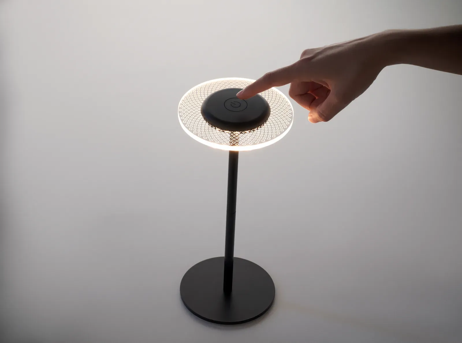 Lounge – Light-Up LED Memoboard with Color-Changing Light and Erasable White Marker; Features Acrylic Board and Aluminum — Black