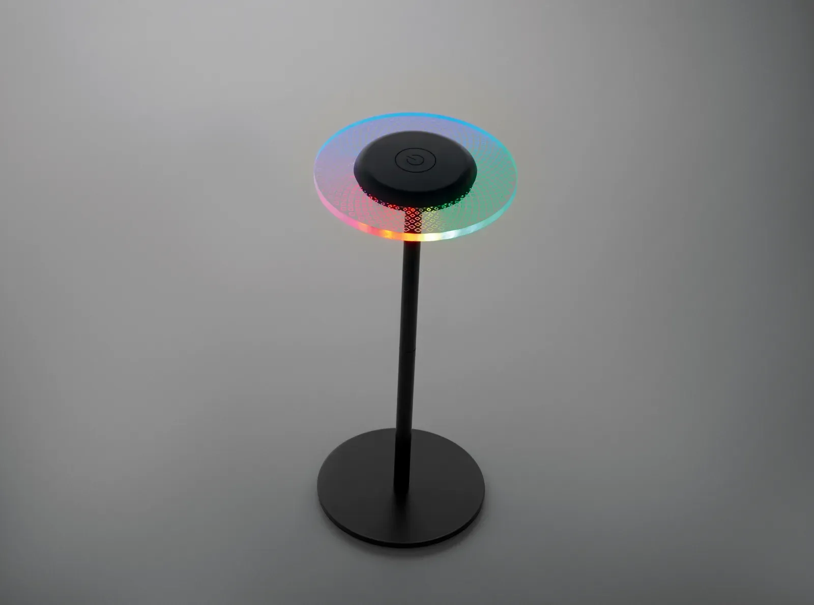 Lounge – Light-Up LED Memoboard with Color-Changing Light and Erasable White Marker; Features Acrylic Board and Aluminum — Black