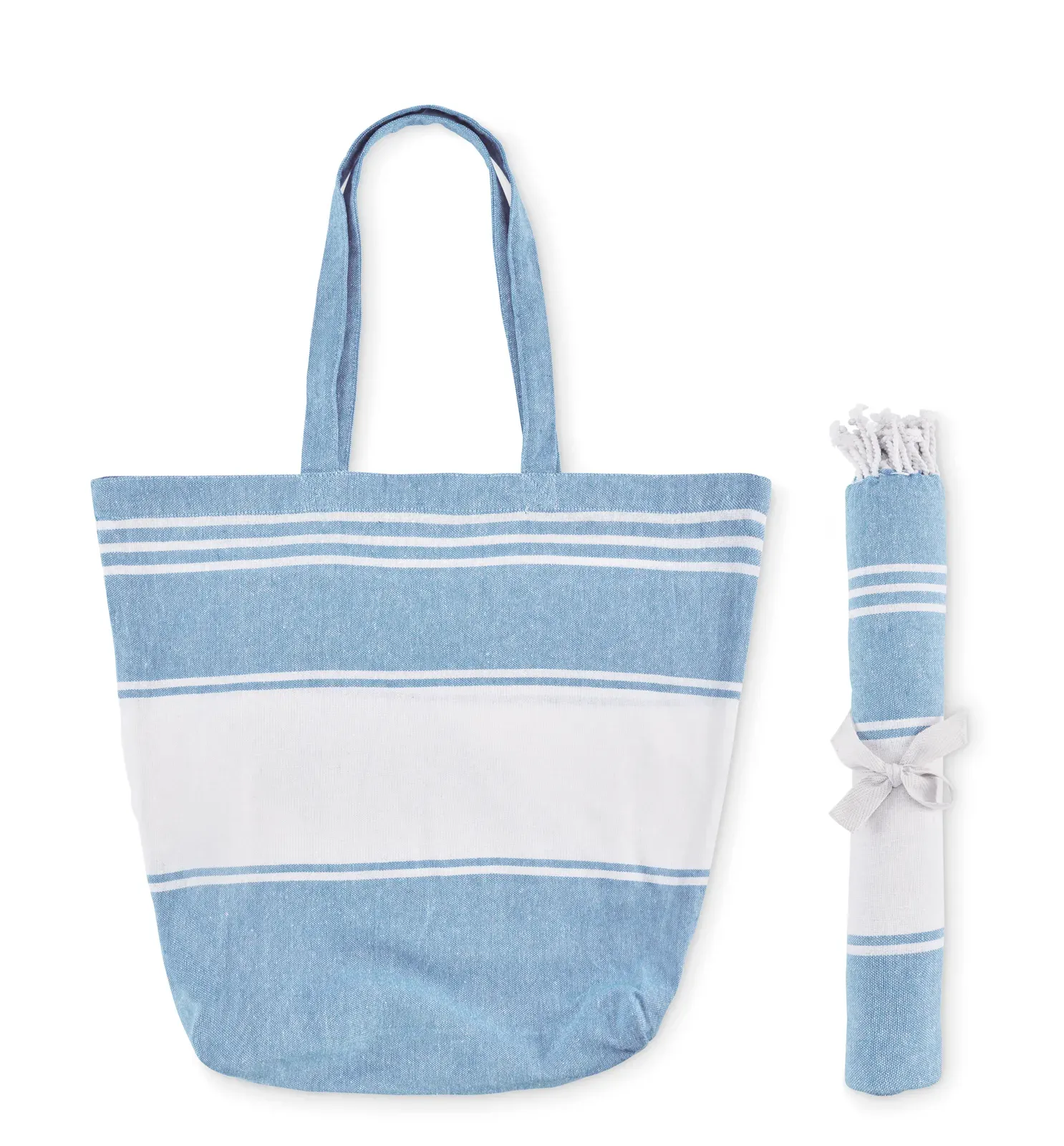 Hummum Hammam Beach Towel & Bag Set, Cotton Blend — Turquoise
