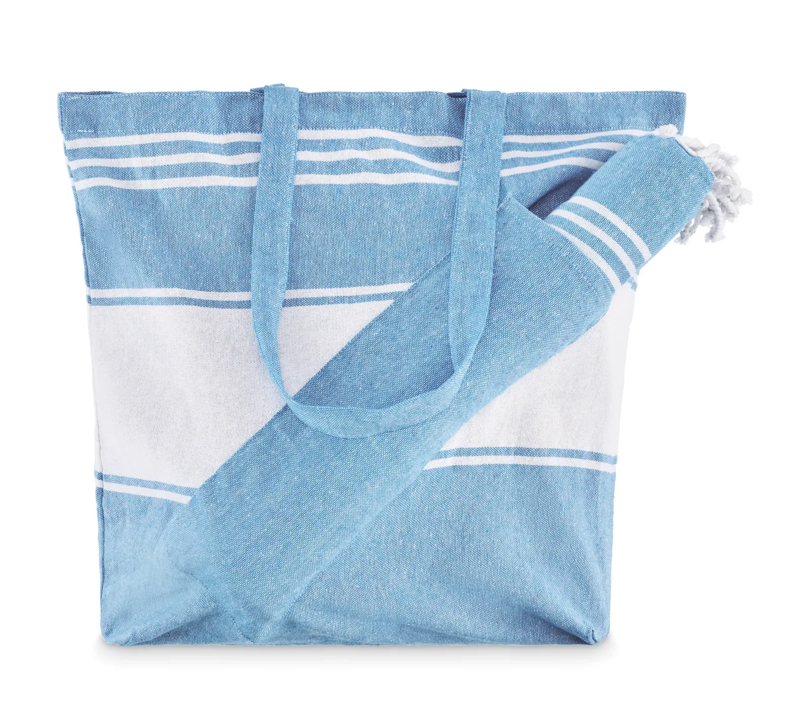 Hummum Hammam Beach Towel & Bag Set, Cotton Blend — Turquoise