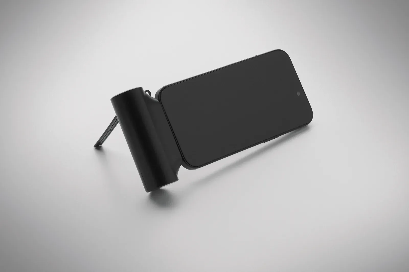 Powerkau 5000mAh Power Bank with Phone Stand – 20W PD Fast Charging — Black