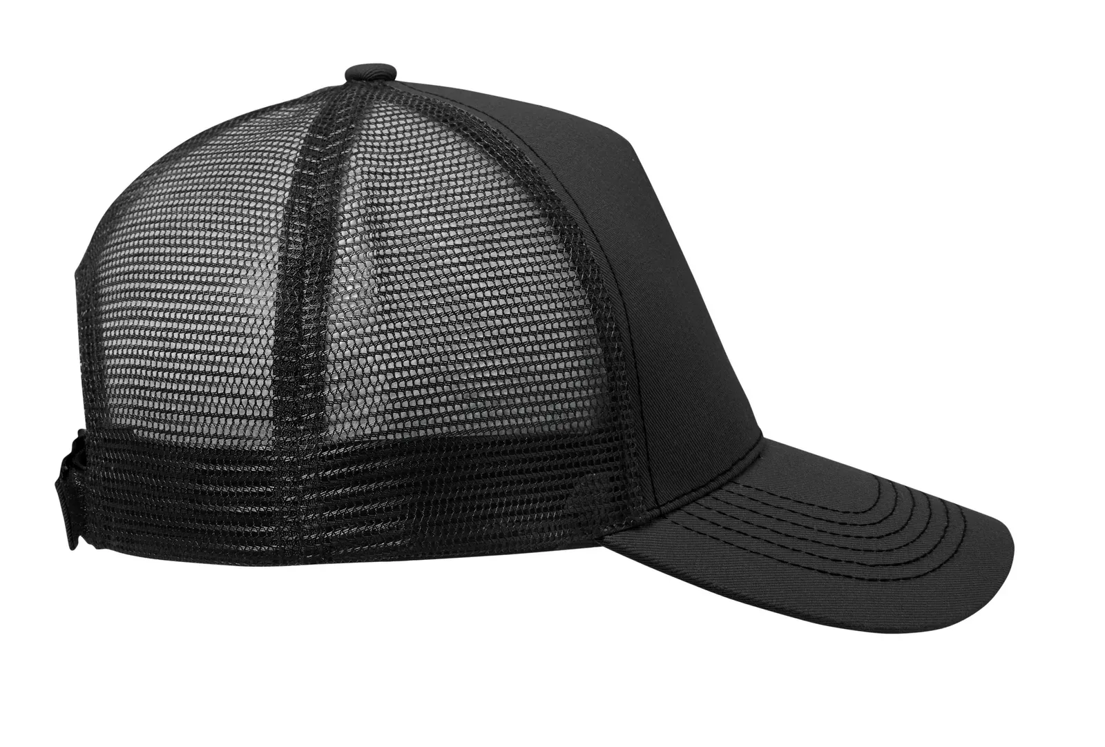 Blist 5-Panel Trucker Cap — Black