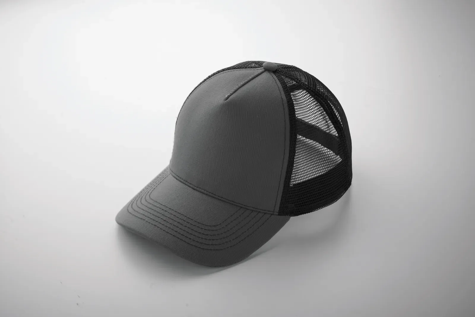 Blist 5-Panel Trucker Cap — Stone Grey