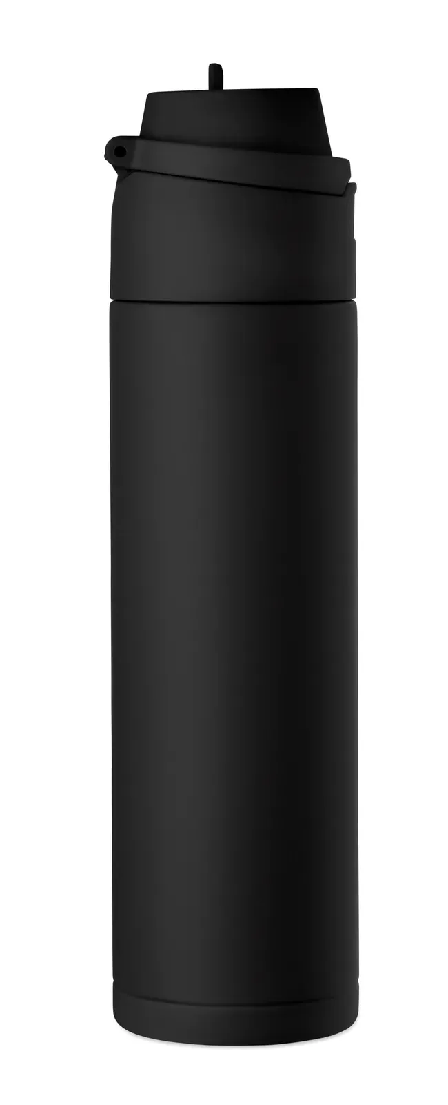 Toien Two – Single Wall Recycled Stainless Steel (90% Recycled Stainless and 10% Stainless Steel) Bottle — Black