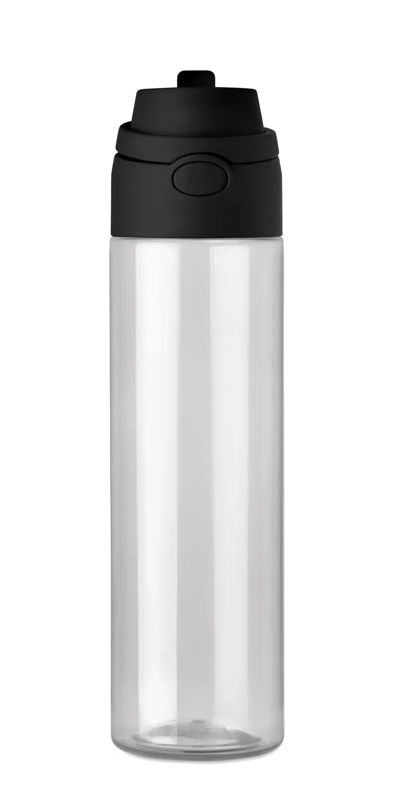 Toien Klar – RPET Bottle with 2 in 1 Straw and Sip Lid and Handle — Black