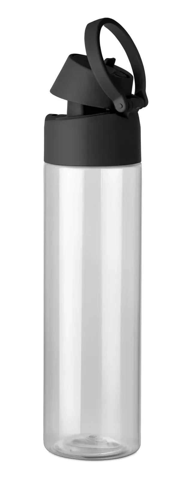 Toien Klar – RPET Bottle with 2 in 1 Straw and Sip Lid and Handle — Black