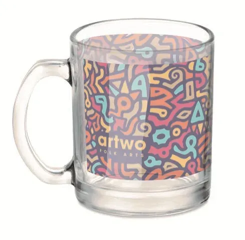Sublimgloss – Gloss Glass Mug with Special Coating for Sublimation — Transparent