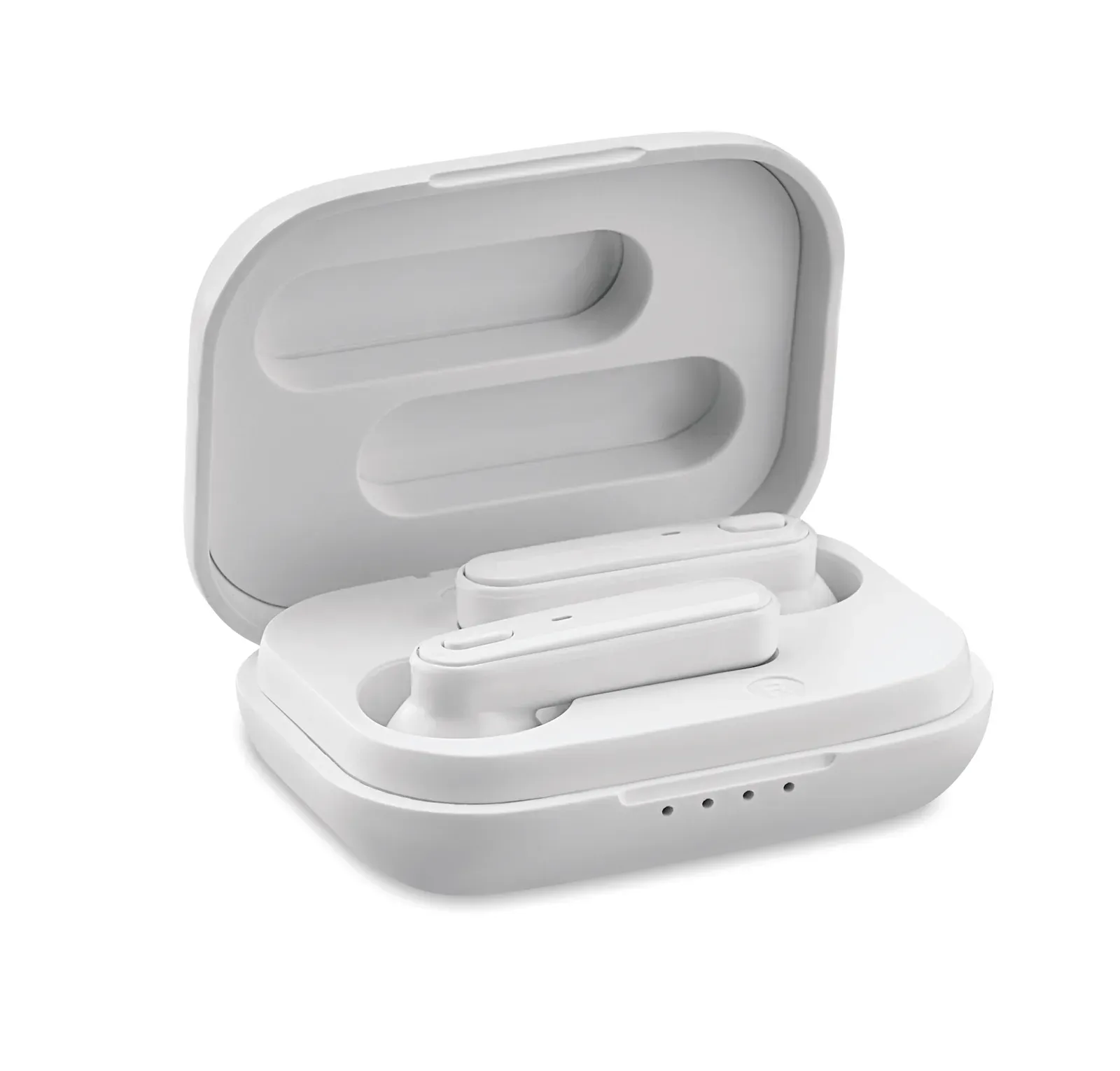 Jazz TWS 5.3 Wireless Earbuds – Recycled ABS, 185mAh Charging Case — White