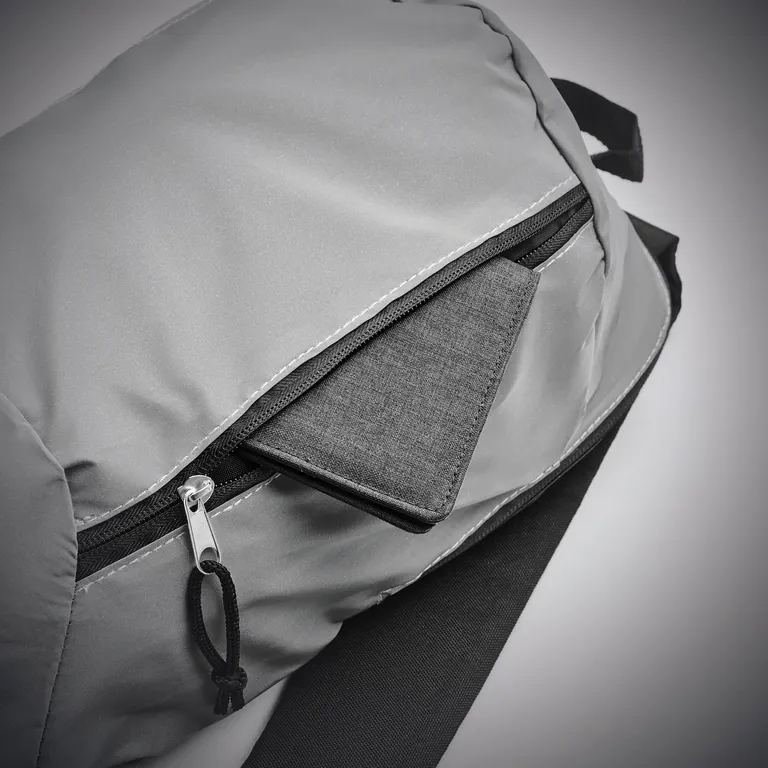 Polyester Backpack Visiback with Zippered Pocket 22X10X39 cm