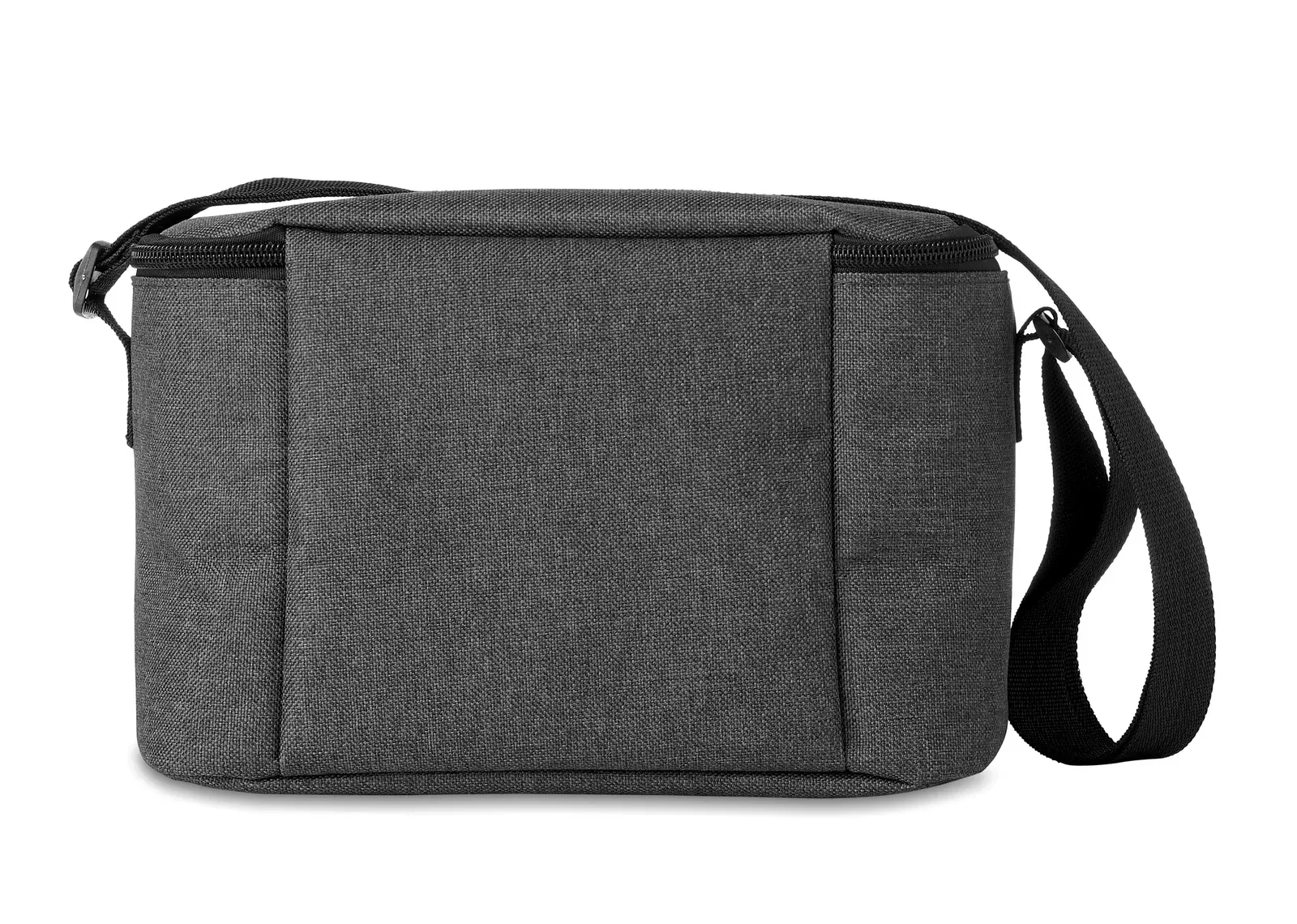 RPET Cooler Bag Cuba with 600d RPET 25X15.5X14.5 cm MO6150 Cooler Bag — Black