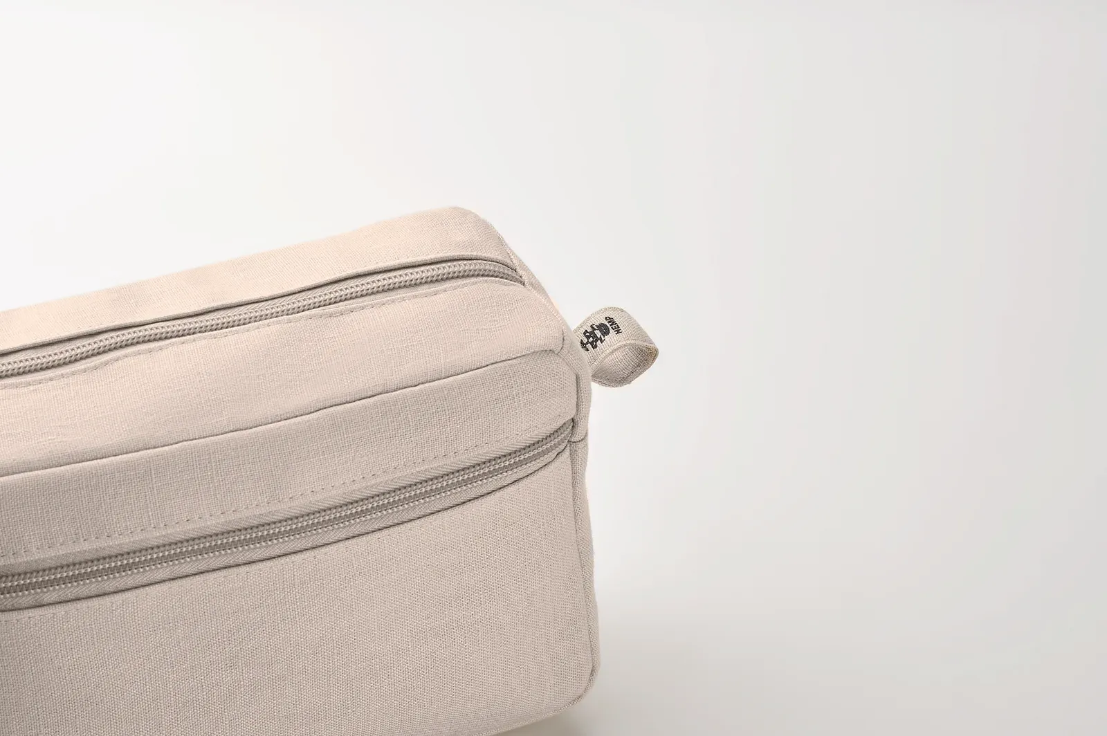 Naima Organic Canvas Cosmetic Bag 220GSM — Beige