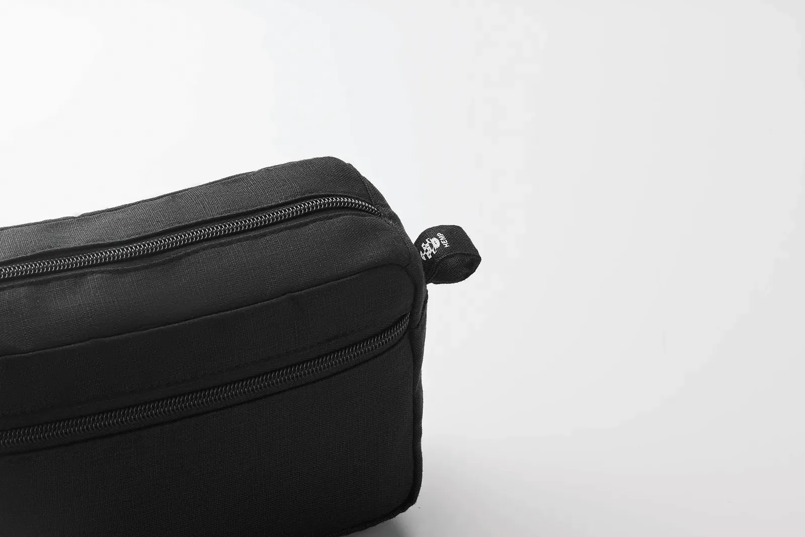 Naima Organic Canvas Cosmetic Bag 220GSM — Black