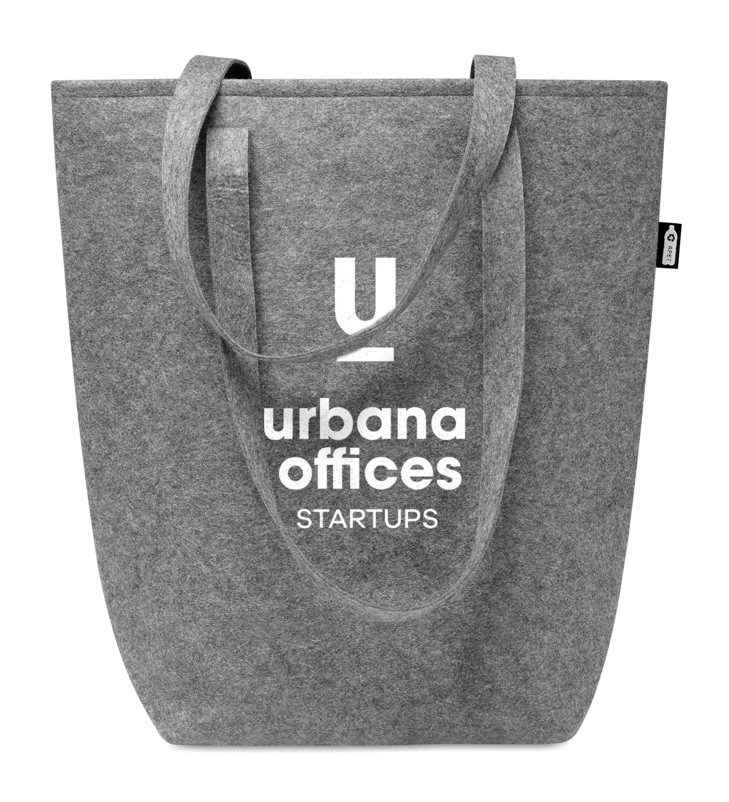RPET Shopping Bag Taslo with Long Handles 40X15X42 cm MO6185 — Grey