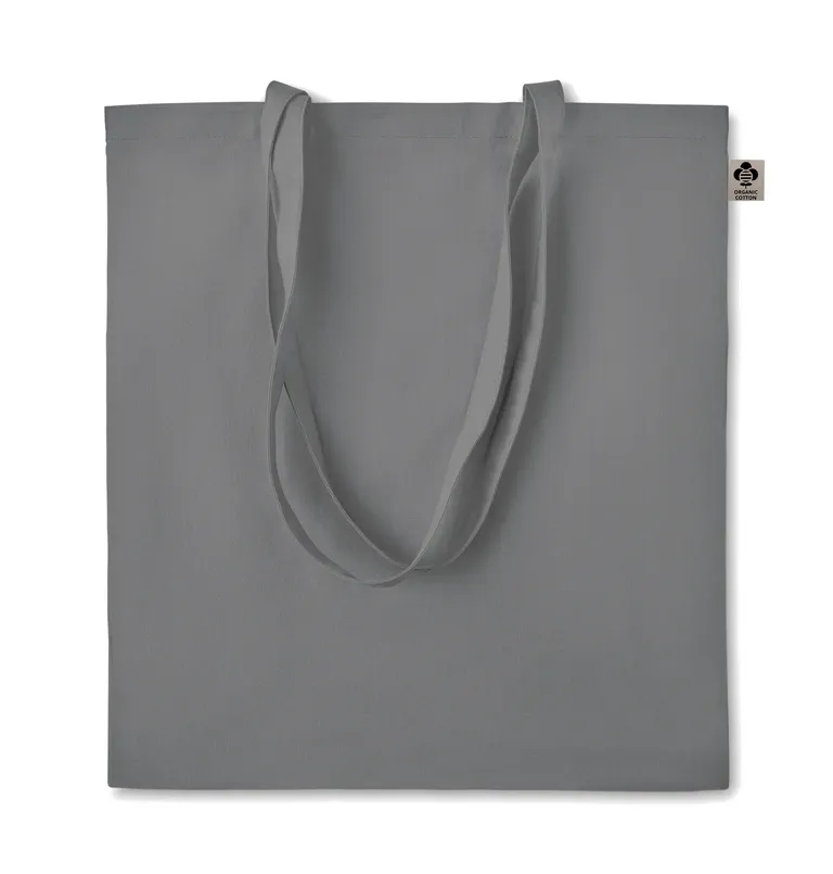Organic Cotton Shopping Bag Zimde Colour with Long Handles 38X42 cm