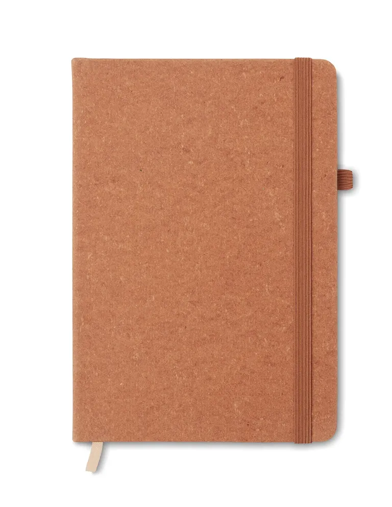 Baobab A5 Recycled Leather Notebook – 160-Page Refill with Elastic Strap & Pen Holder