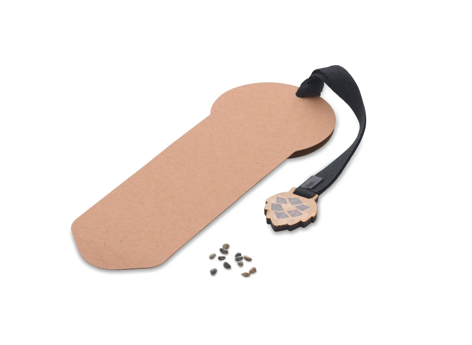 Growbookmark™ Plantable Pine Seed Bookmark – Cotton Rope — Beige