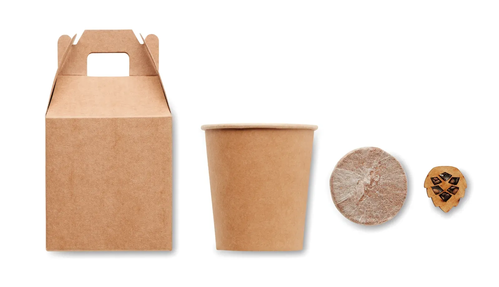Growtree™ DIY Wooden Birdhouse Kit with Paint Set — Beige