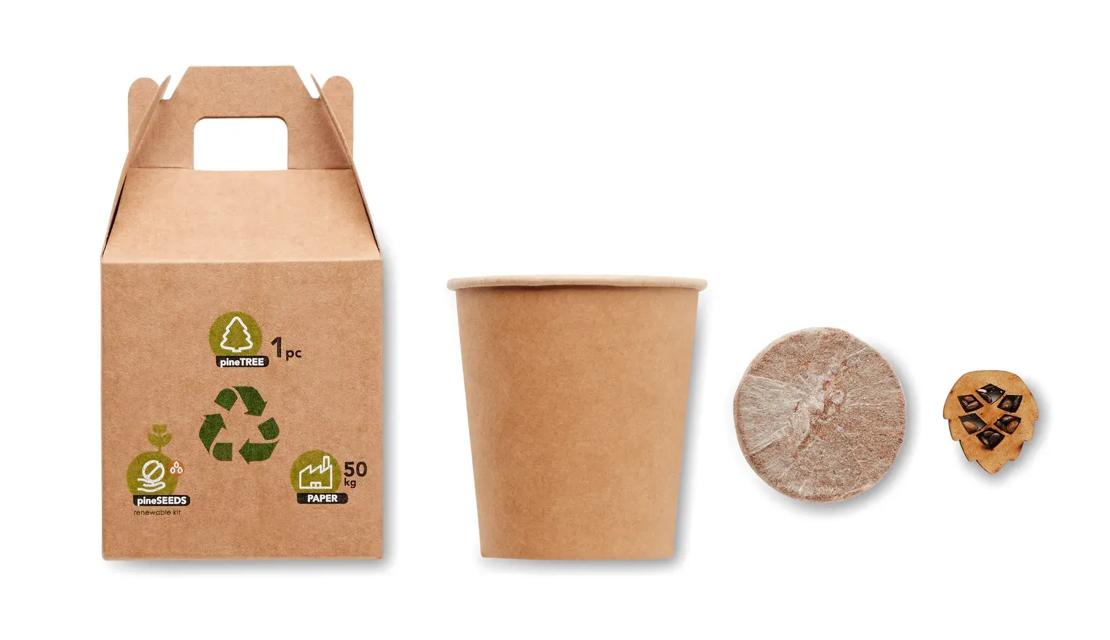Growtree™ DIY Wooden Birdhouse Kit with Paint Set — Beige