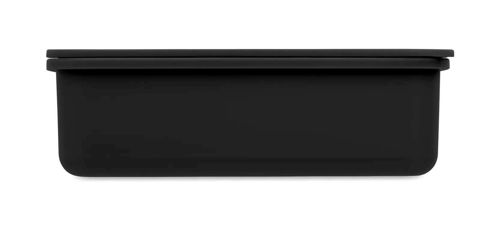 Sunday – Two-Tier PP Lunch Box with Matching Cutlery Set and a Handle; Total — Black