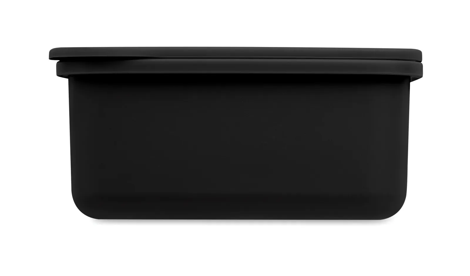 Sunday – Two-Tier PP Lunch Box with Matching Cutlery Set and a Handle; Total — Black