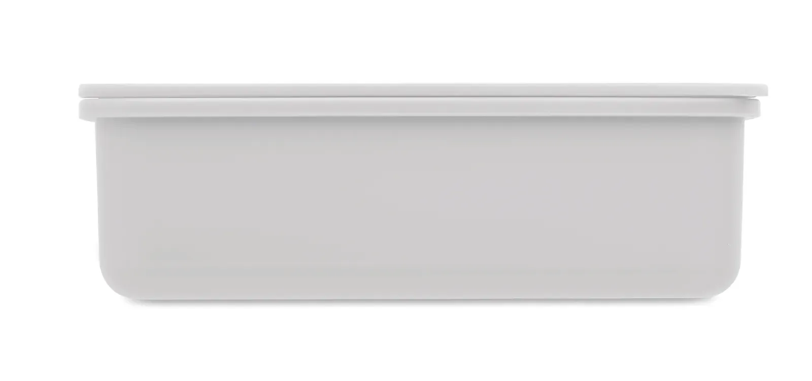 Sunday – Two-Tier PP Lunch Box with Matching Cutlery Set and a Handle; Total — White