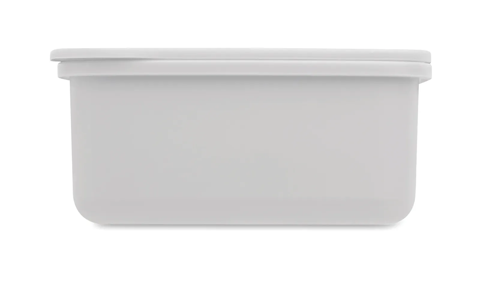 Sunday – Two-Tier PP Lunch Box with Matching Cutlery Set and a Handle; Total — White