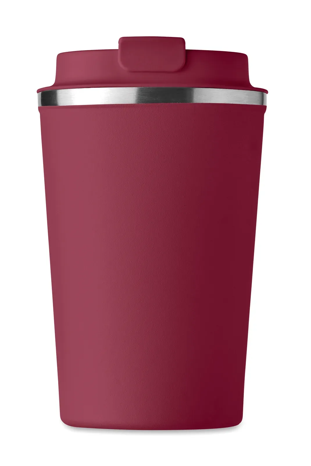 Brace – Double Wall Stainless Steel Tumbler with PP Lid — Burgundy