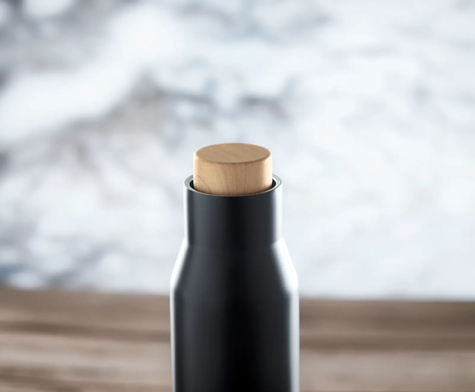Dudinka – Double Wall Stainless Steel Insulated Vacuum Flask — Black