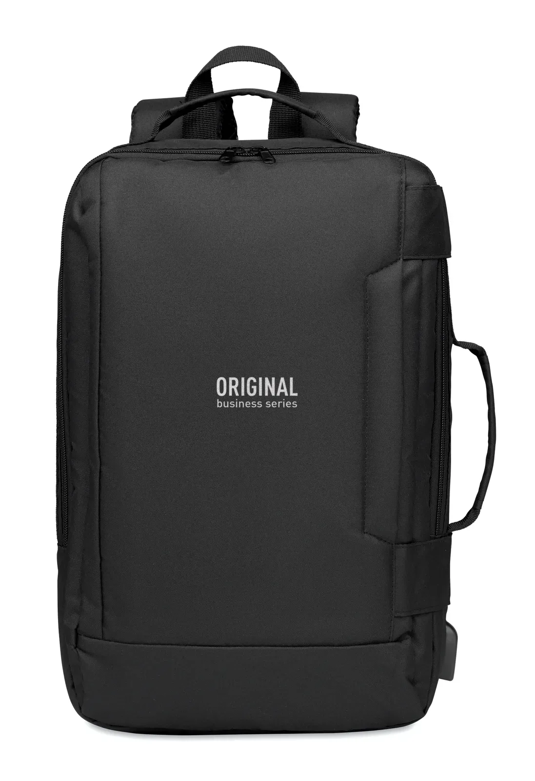 RPET Laptop Backpack Singapore with 16 Inch Fit 28X12X42 cm MO6329 — Black