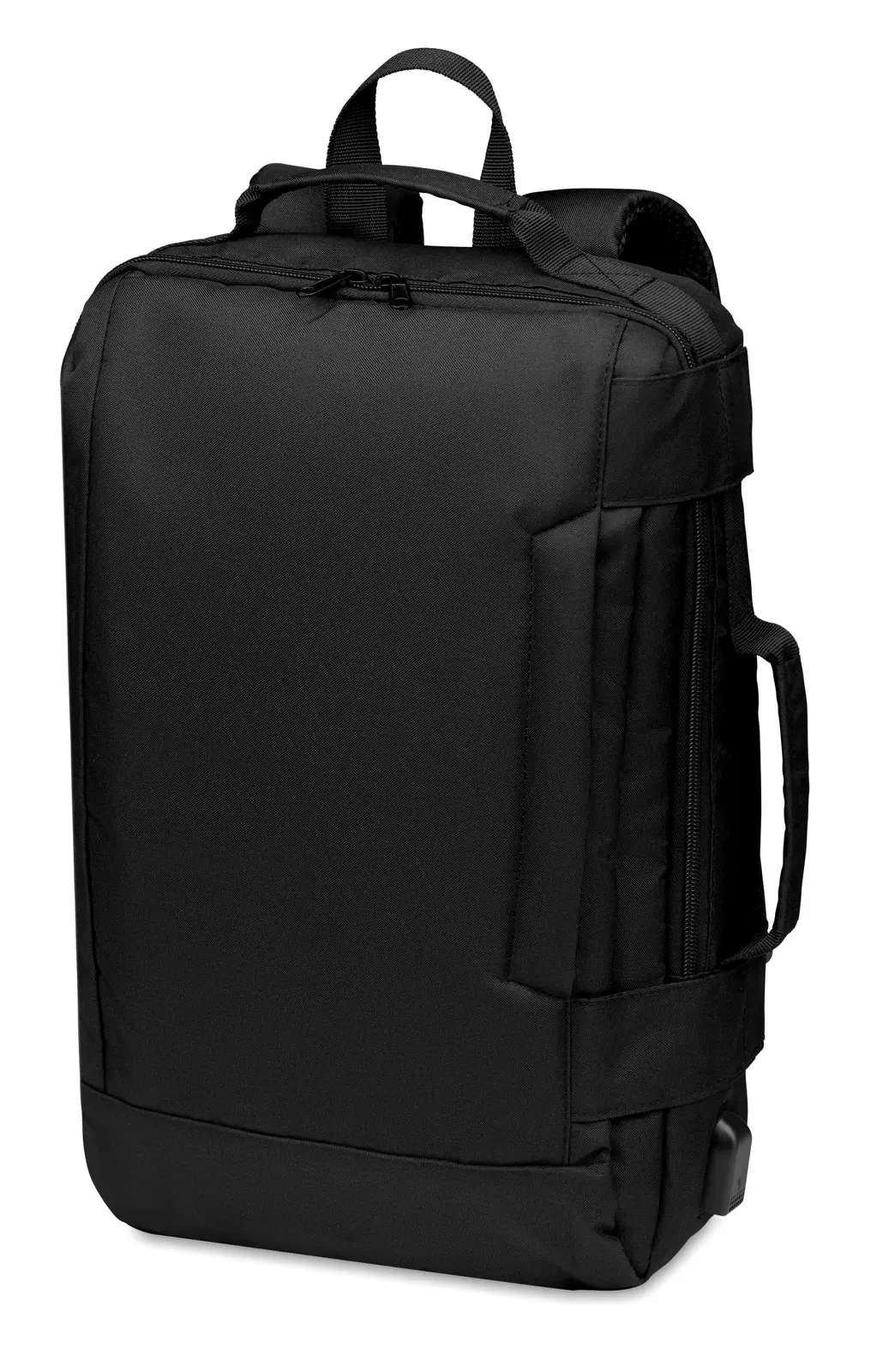 RPET Laptop Backpack Singapore with 16 Inch Fit 28X12X42 cm MO6329 — Black