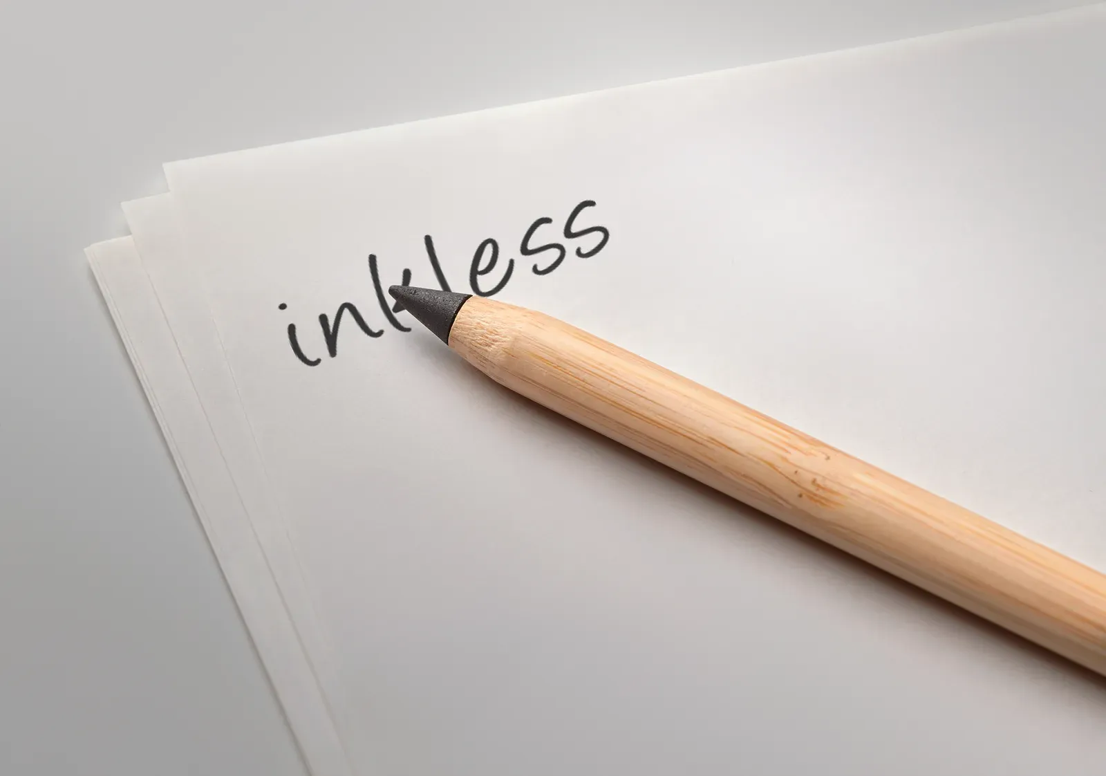Inkless Bamboo Graphite Pen – Long-Lasting — Wood