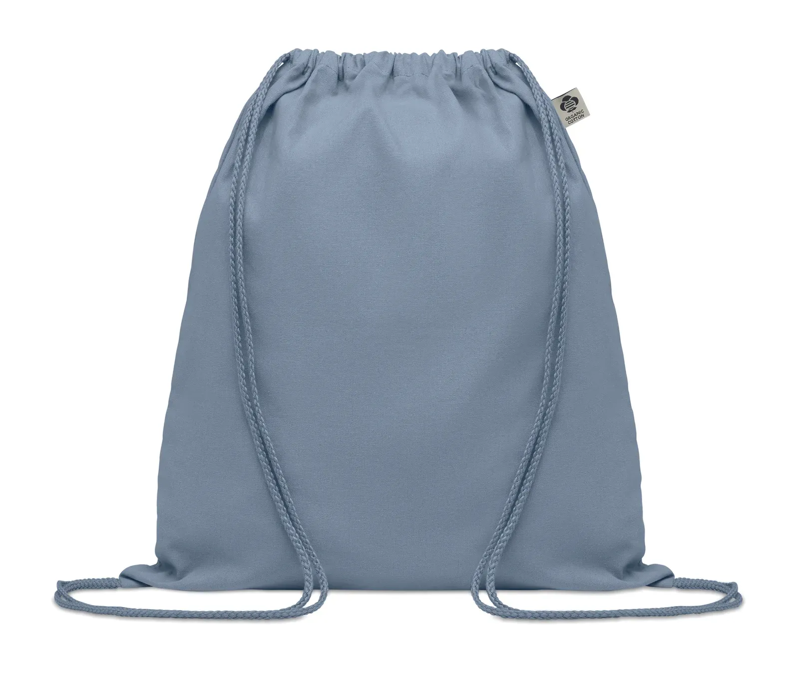 Organic Cotton Drawstring Bag Yuki Colour with 140 Gr/M² 37X41 cm — Baby Blue