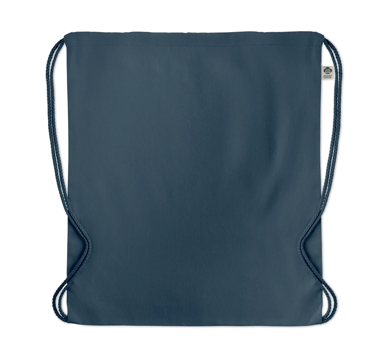 Organic Cotton Drawstring Bag Yuki Colour with 140 Gr/M² 37X41 cm — Blue