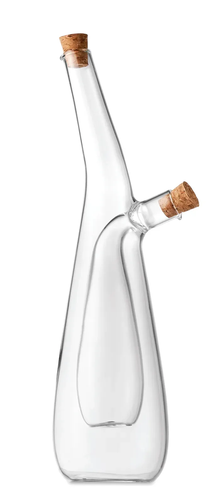 Barretin – 2-in-1 Glass Oil Dispenser and Sprayer with PP Lid and PE Straw — Transparent