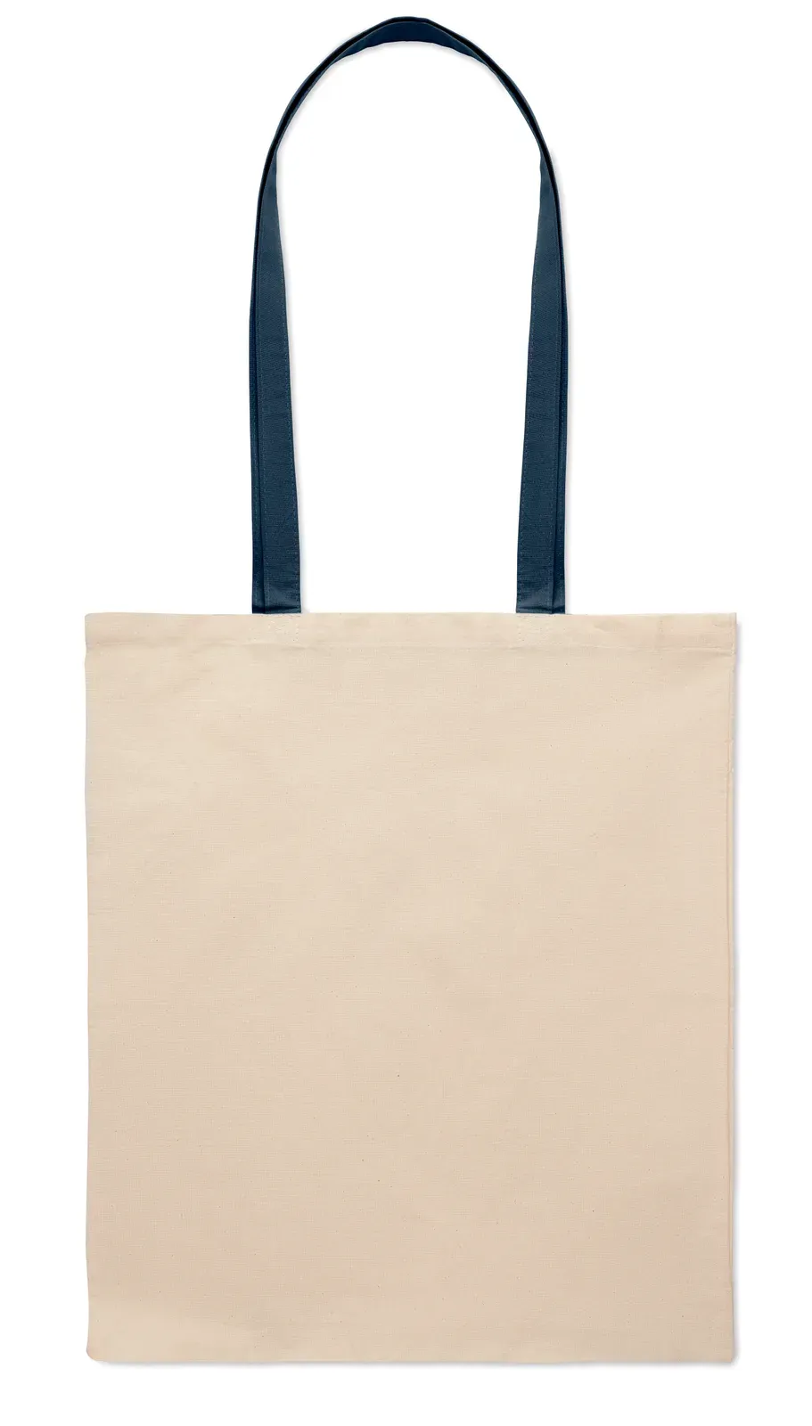 Cotton Shopping Bag Zevra with Long Handles 38X42 cm MO6437 Shopping Bag — Blue