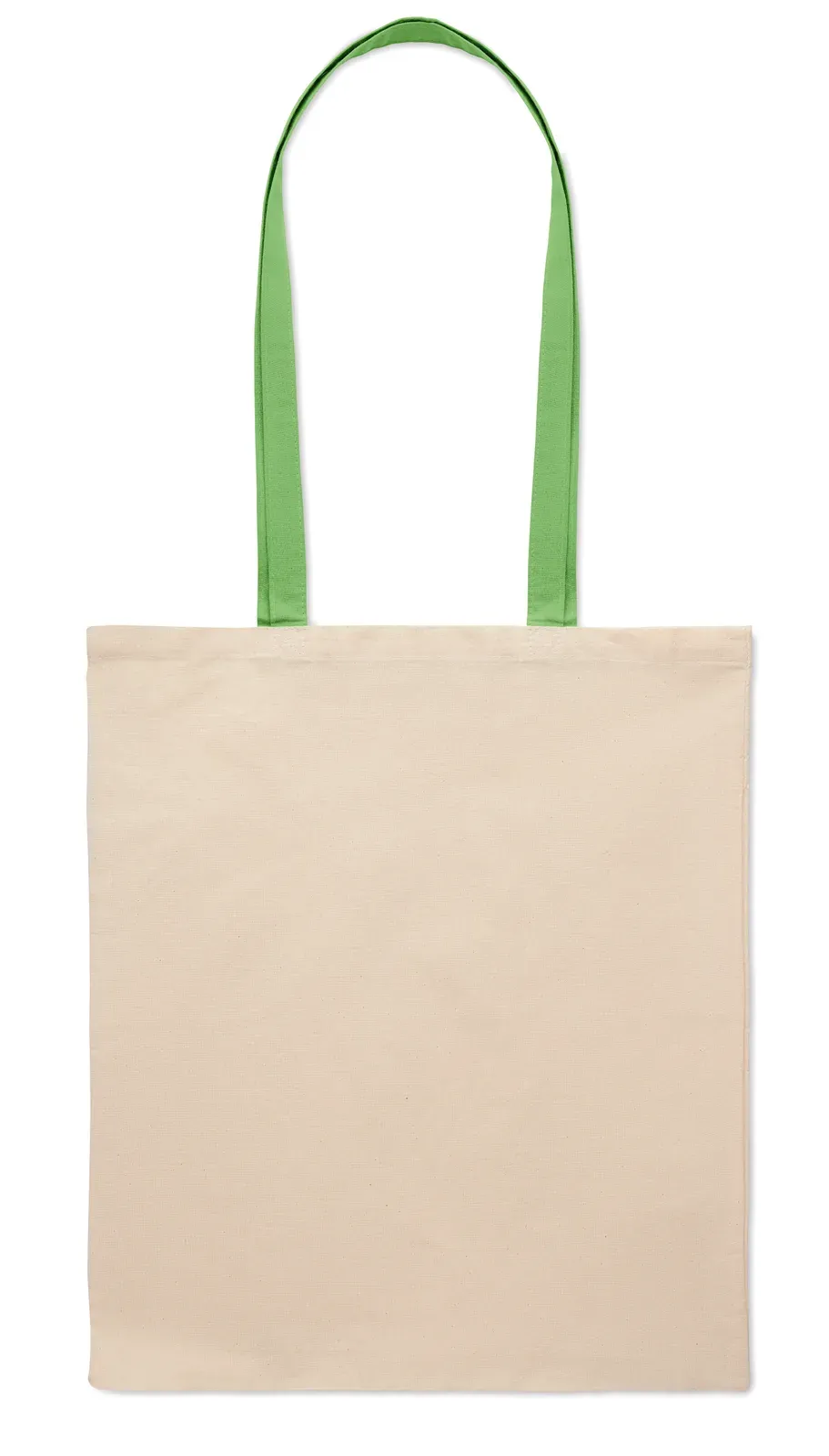 Cotton Shopping Bag Zevra with Long Handles 38X42 cm MO6437 Shopping Bag — Lime