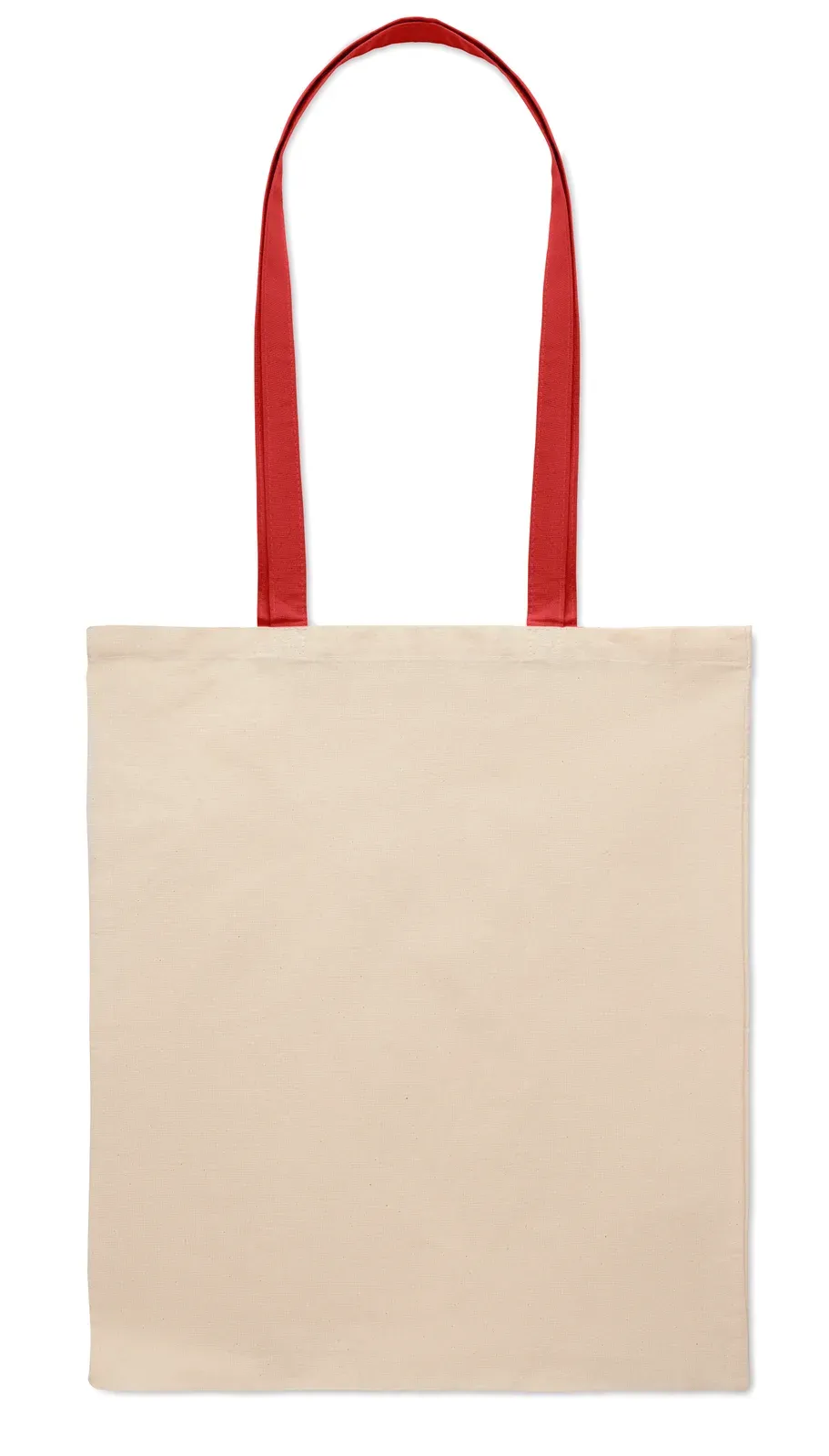 Cotton Shopping Bag Zevra with Long Handles 38X42 cm MO6437 Shopping Bag — Red