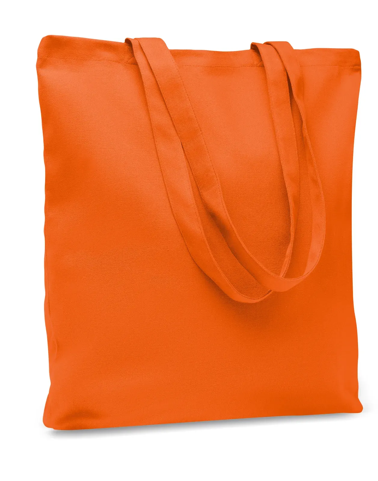 Canvas Shopping Bag Rassa Coloured with Long Handles 38X9X42 cm — Orange
