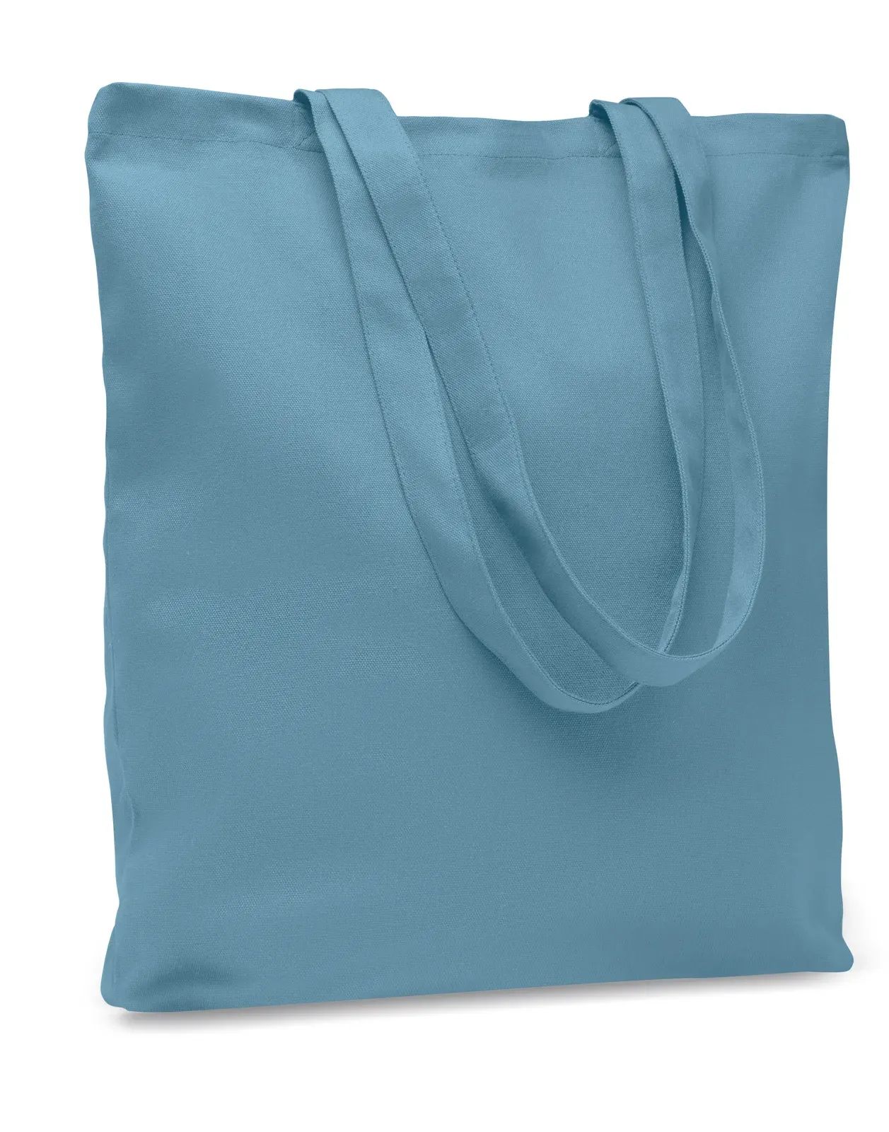 Canvas Shopping Bag Rassa Coloured with Long Handles 38X9X42 cm — Petrol
