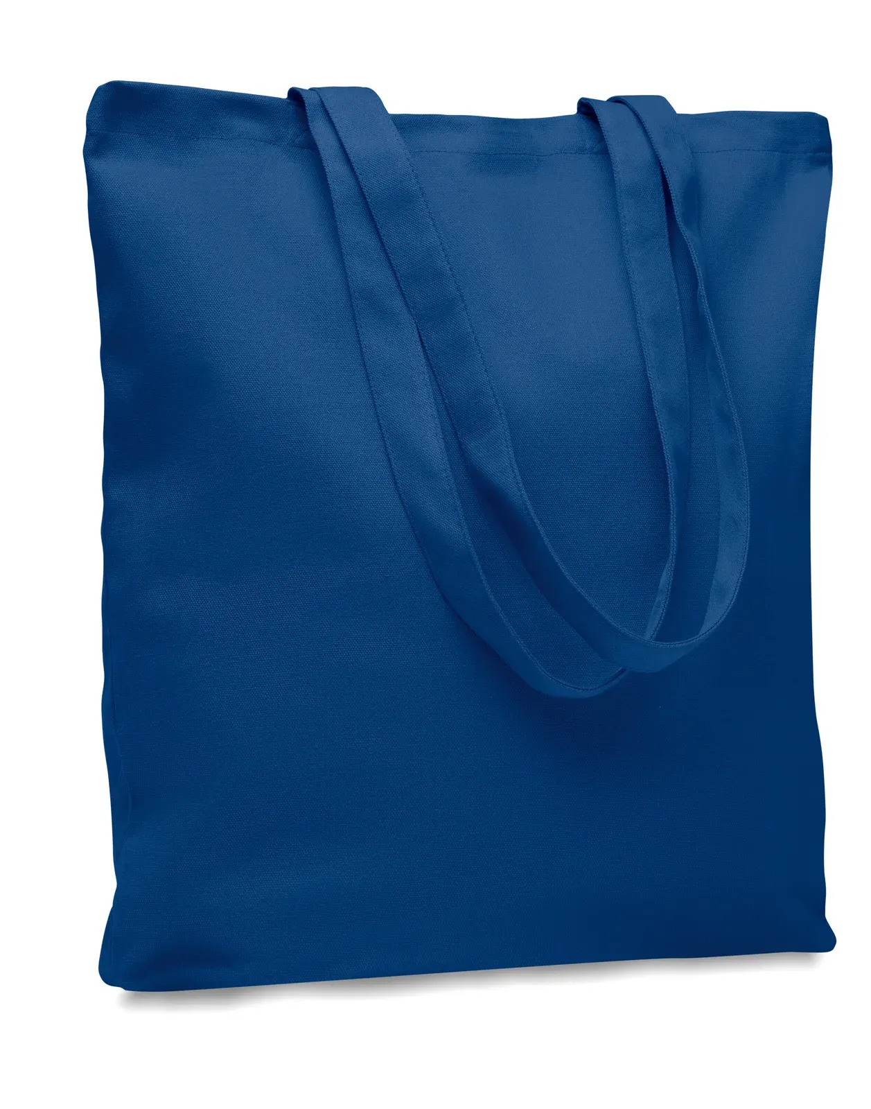 Canvas Shopping Bag Rassa Coloured with Long Handles 38X9X42 cm — Royal Blue