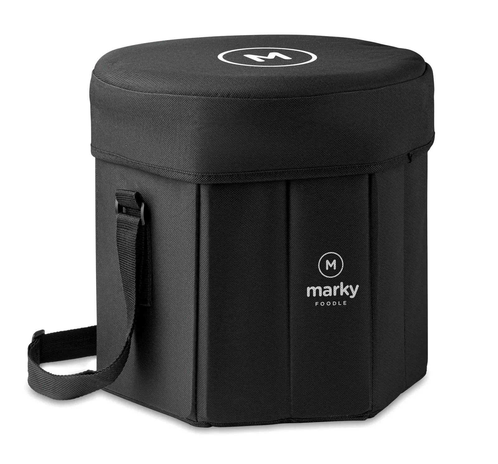 Seat & Drink BBQ Cooler Bag, 3L Capacity — Black