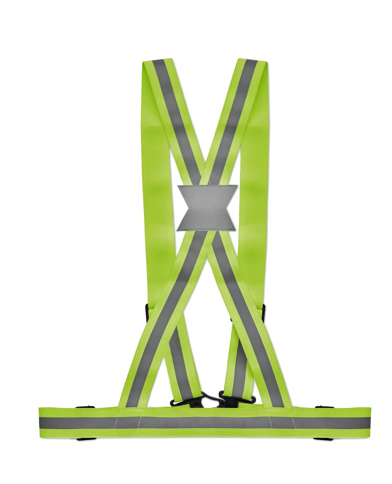 Allvisible – Adjustable 360° Reflective Body Belt — Neon Green