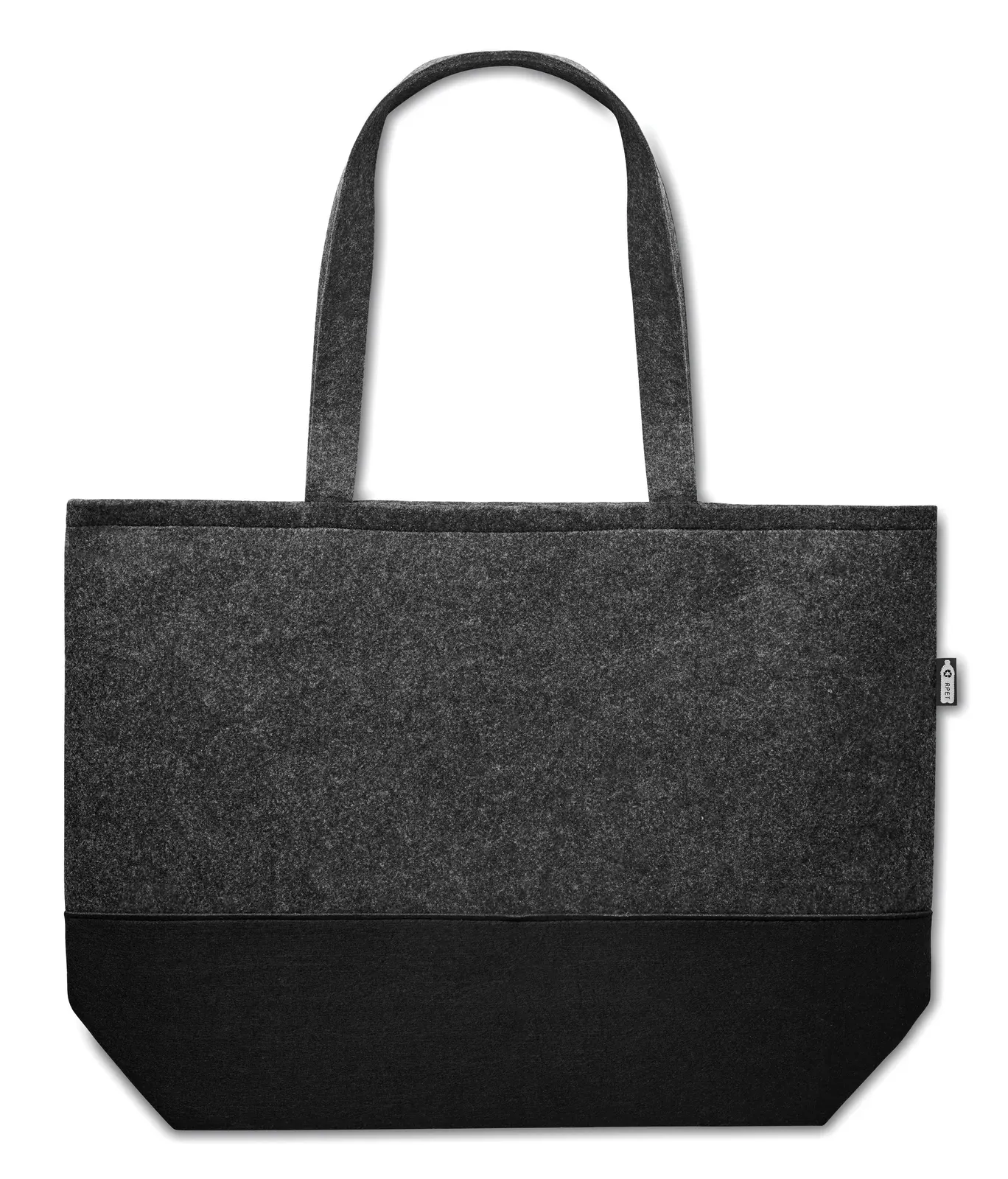 RPET Shopping Bag Duo Indico with Long Handles 55X15X39 cm MO6455 — Stone Grey