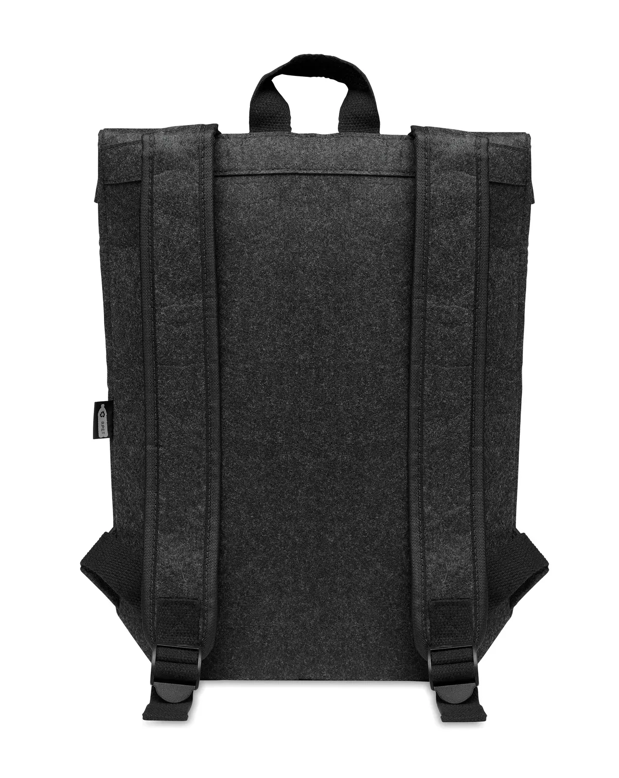 RPET Backpack Indico Pack with Zippered Pocket 39X11X51 cm MO6456 — Stone Grey