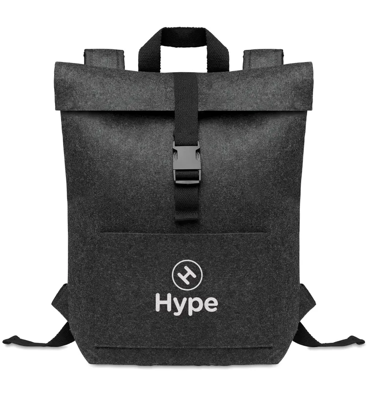 RPET Backpack Indico Pack with Zippered Pocket 39X11X51 cm MO6456